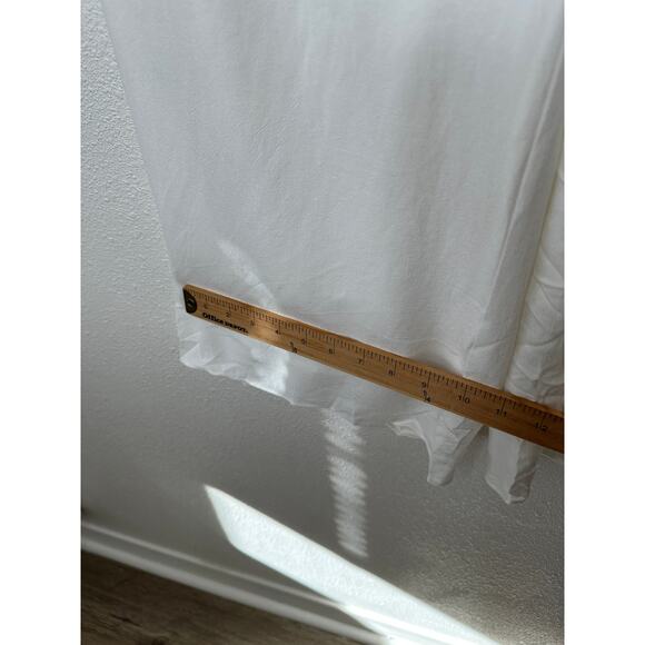 Acoa Off White Elastic Waist Pocketed Lined Flowy Pant XS - Picture 16 of 16